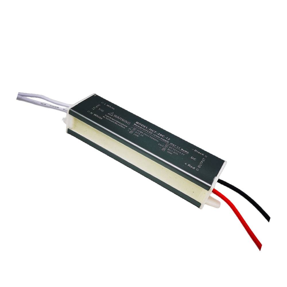 HCF-C Series IP67 20W LED Power Supply | Waterproof LED Driver Manufacturer