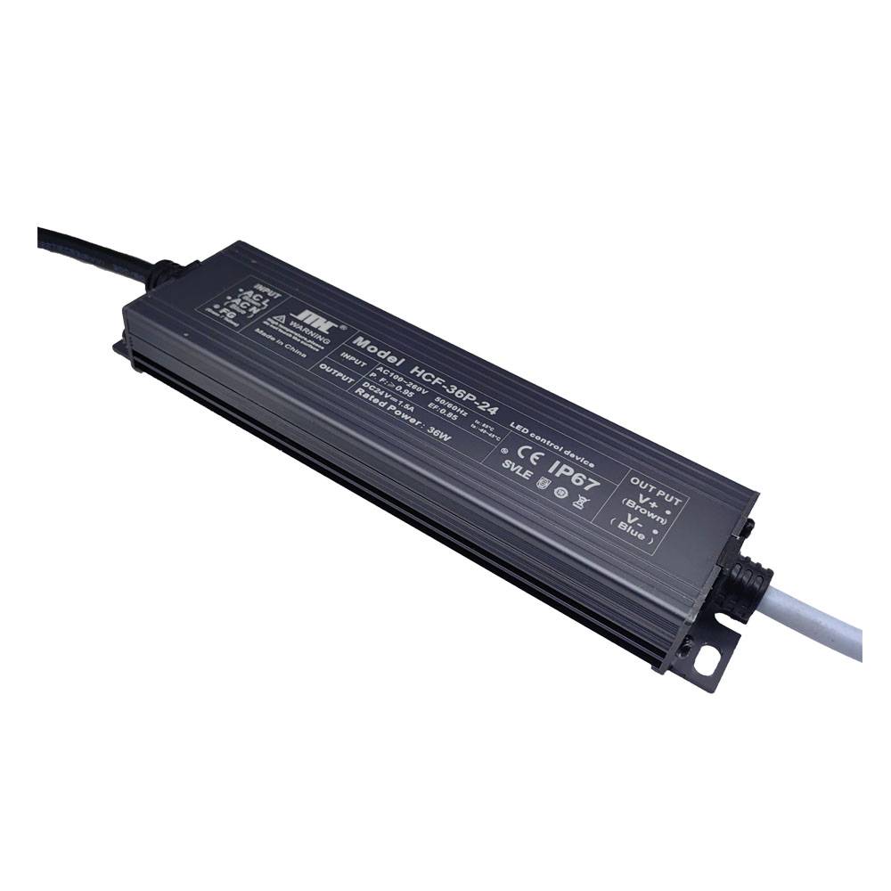 HCF-P Series IP67 36W PFC 0.95 LED Power Supply | Waterproof LED Driver Manufacturer